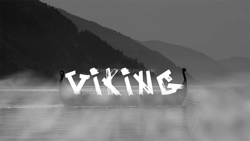 Viking现代美感手刷字体